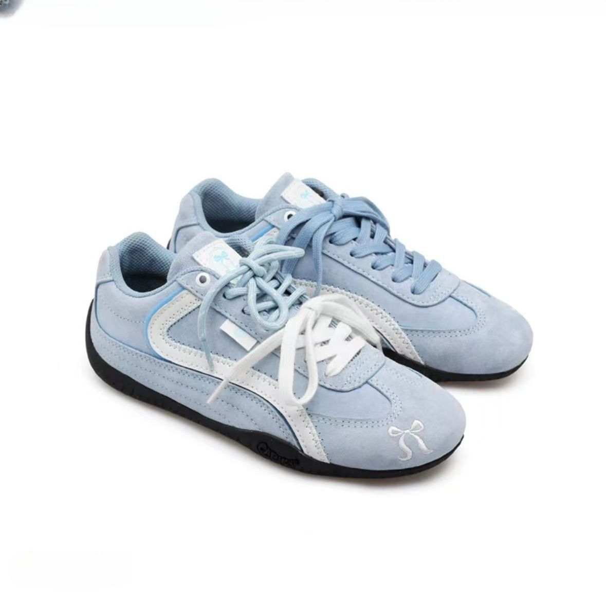 Zapatos de carreras azules glaciares 2026 de alto nivel bajo, zapatos de skate para mujeres