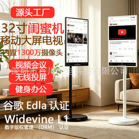 22寸32可移动随心屏智慧屏无线投屏直播机移动电视海外版闺蜜机