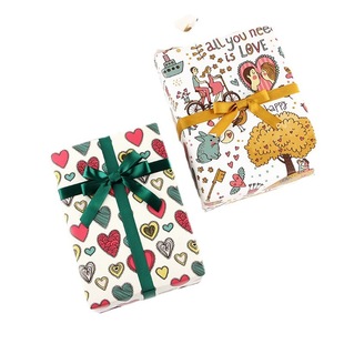Amazon Valentine's Day gift paper birthday gift gift box gift wrapping paper Qixi powder spreading craft paper wholesale