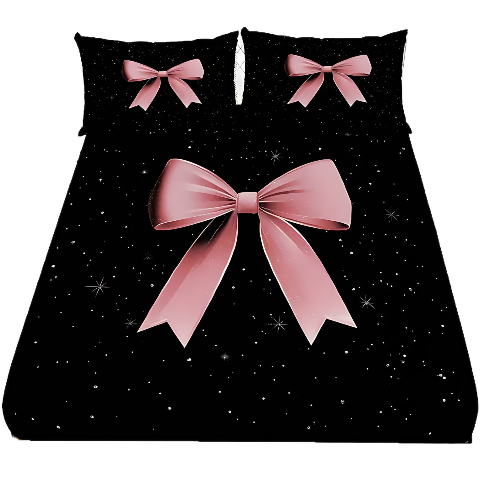 TEMU / JIT transfronterizo rosa arco de impresión digital HD cama de cama de cama de cama de cama