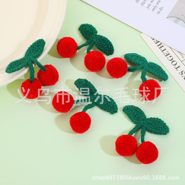 Knitted children's woven hair accessory handmade