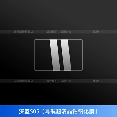 Central Control Sticker Navigation Screen – Car interior film - 26-models-of-dark-blue-s05-navigation-ultra-clear-crystal-diamond-tempered-film