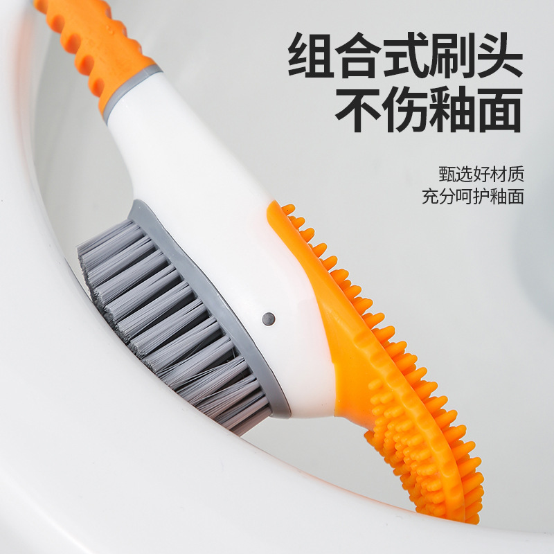 新型の小さい黄色のアヒルの便器は漫画の潜水のアヒルのシリコンの便器を使って多機能をブラシします。|undefined