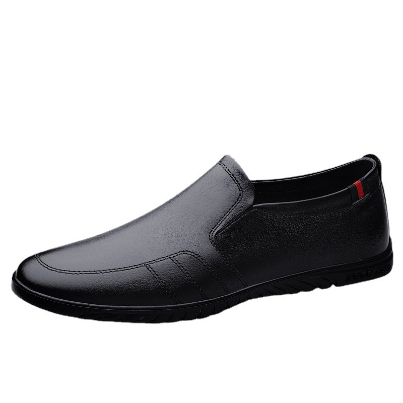 Осенняя обувь из черной кожи, повседневная обувь, брюки, для среднего возраста, плюс размер, товар не указан