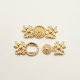 Manufacturer Supply Simple and Popular Metal Plate Buckle Ancient Style New Chinoiserie Cheongsam Mother-in-law Buckle Decorative Buckle with Various Styles