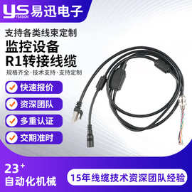 监控设备R1转接线缆电脑汽车线束电子线设备输入连接线可加工定制