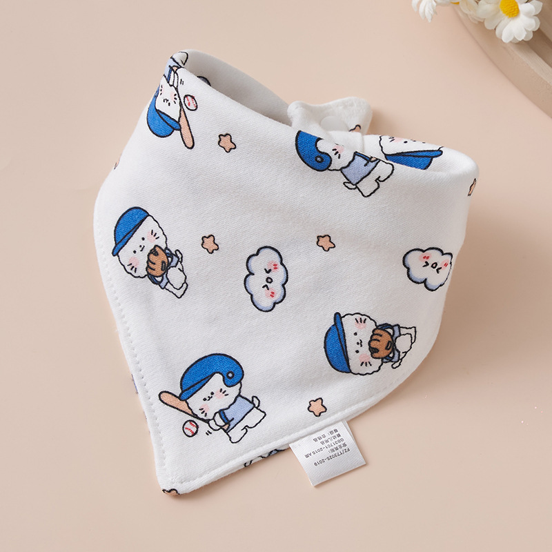Baby algodón toalla de saliva toallas triangulares bebés recién nacidos anti-vomitación de leche buckle ultra suave buckle otoño invierno