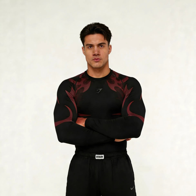 Gymshark Trendy Brand T-Shirt for Sports, Running, Cycling, Breathable, Stretchy Basketball Training Base Layer, Cross-Border Exclusive Gymshark Trendy Brand T-Shirt for Sports, Running, Cycling, Breathable, Stretchy Basketball Training Base Layer, Cross-Border Exclusive