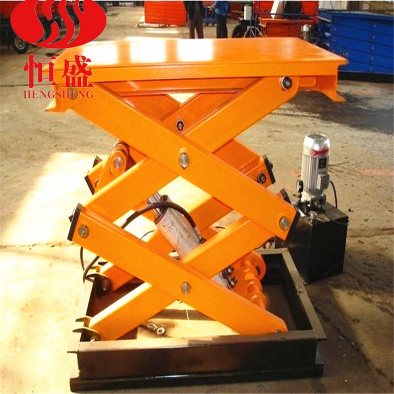 剪叉升降机固定升降机 大吨位升降平台车间上货平台 地藏升降平台