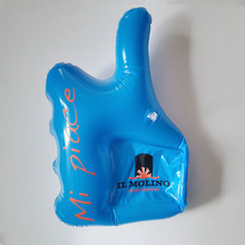 厂家定制PVC充气大拇指 助威充气手掌 PVC 互动玩具充气手指