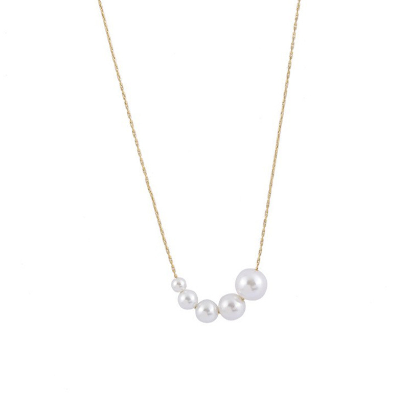 13g Weight 0.03µm-0.05µm Gold Plating Thickness PVD Coated Gold Plating Process Real Gold Plated Plating Material PVD Coated Real Gold Plated Round Titanium Steel Simple Style Waterproof Non Tarnish Necklace