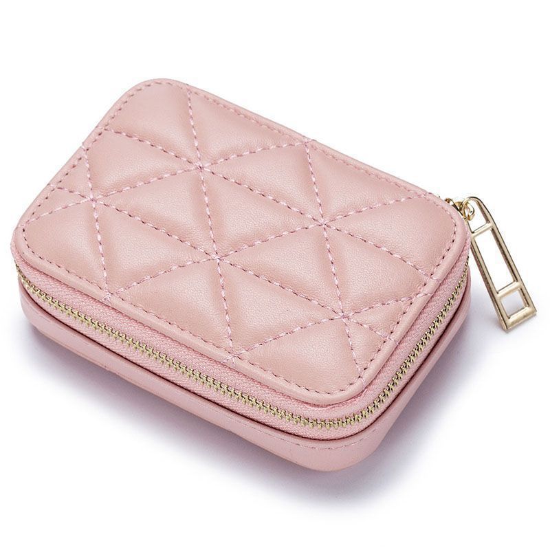 Nueva bolsa de cambio de diamante de cuero suave exquisita damas 2025 nueva bolsa de monedas de alta calidad de moda mini billetera