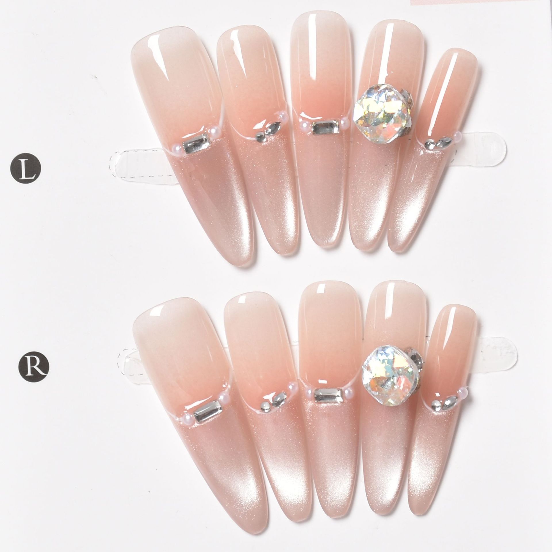 Nuevo parche de uñas de desgaste hecho a mano para perros largos 4.0 parche de uñas de uñas postizas desmontables parche de uñas