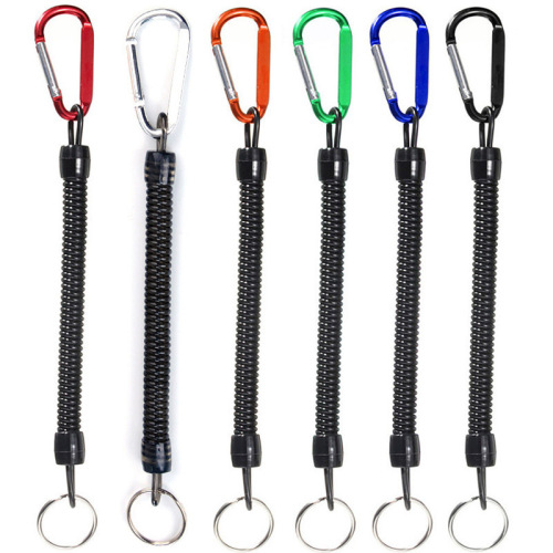 Lure fishing gear Multi-functional slip knot Protecting rod line Automatic contraction Spring line type lure tool