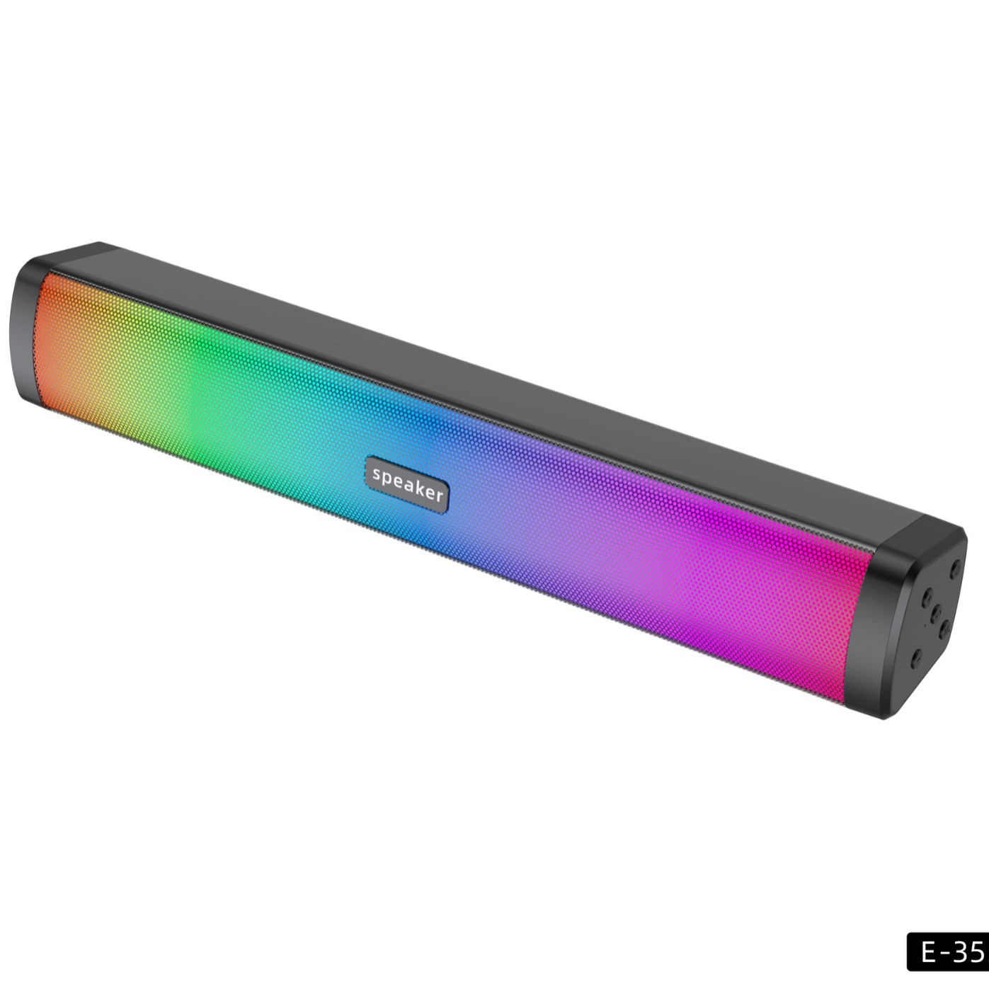 Беспроводной Bluetooth длинный динамик RGB светящийся рабочий стол домашний беспроводной динамик многофункциональный звук