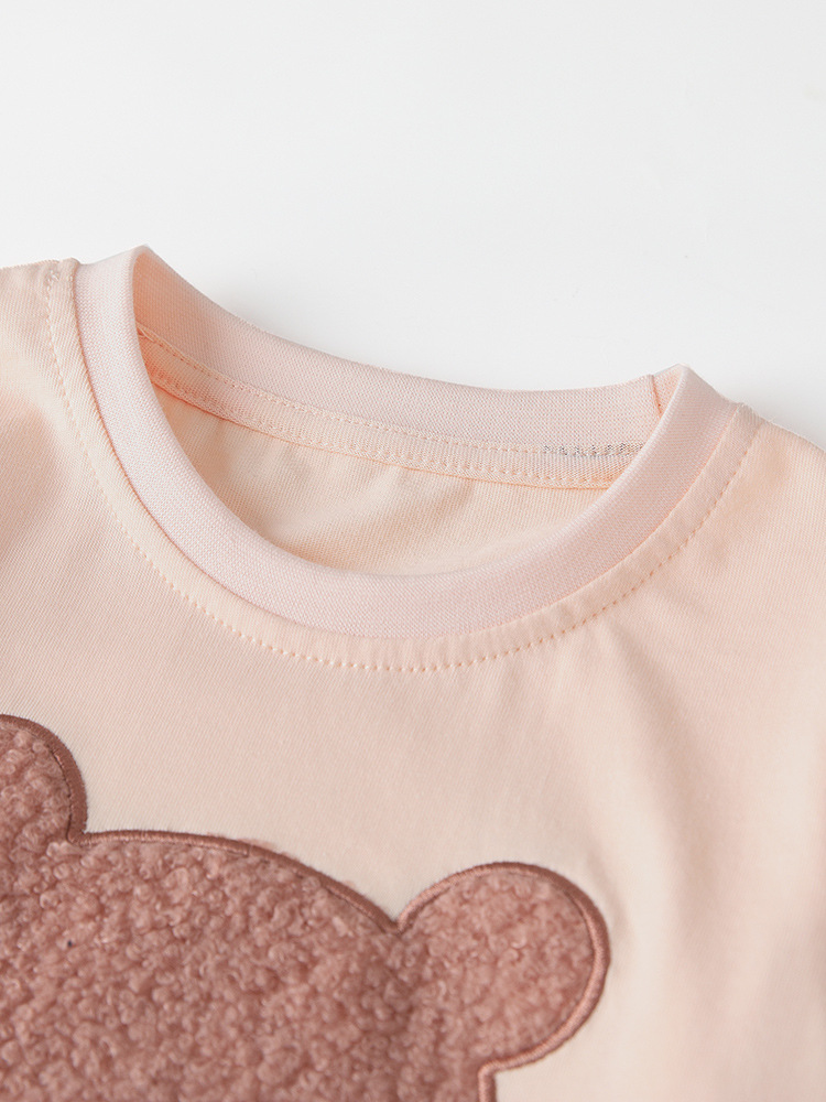 Malwee set de niños otoño y invierno nuevo estilo europeo y americano ropa de casa para niños de media edad, cuello redondo, manga larga para niños dos piezas set