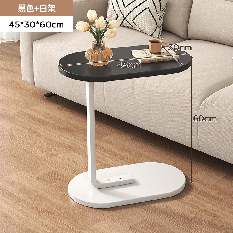 Mesa lateral de sofá, sala de estar para el hogar, mesa auxiliar móvil, estante lateral de cama, mini balcón, mesa pequeña moderna simple