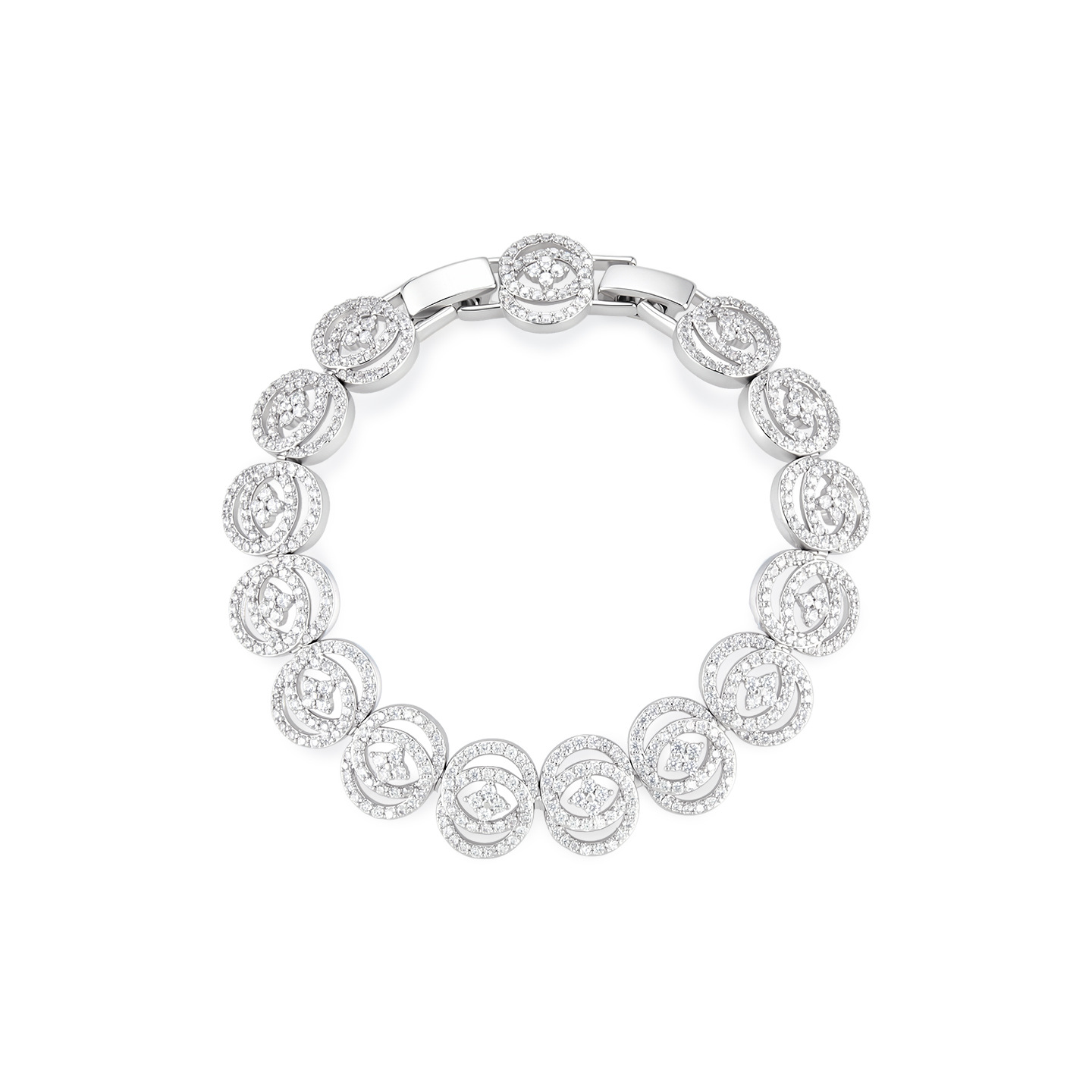 Pulsera Geométrica Empalmada de Aleación de Cobre, Galvanizado, para Fiestas