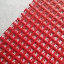 供应2MM小孔径彩色塑料网格布 过6P耐撕破涤纶PVC树脂浸胶网眼布