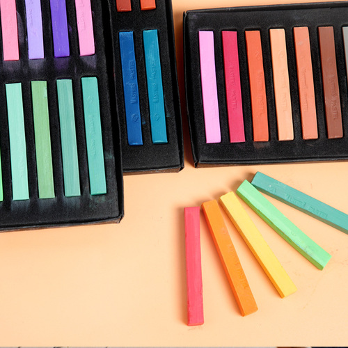 Marie Color Pencil Pastel Sticks Hair Dye Sticks Drawing Chalk 12 Colors 24 Colors Pastel Brushes Colorful Sticks Art Supplies Wholesale