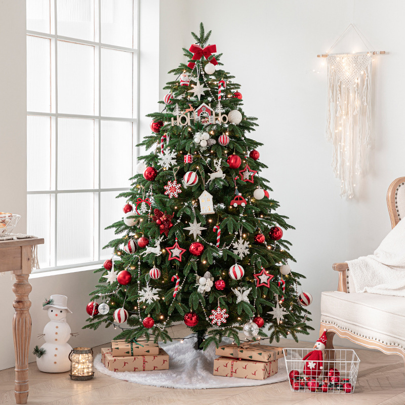 Nuevo y lujoso paquete de árboles de Navidad encriptados para decoración del hogar, artículos de decoración ambiental, adornos grandes al por mayor.