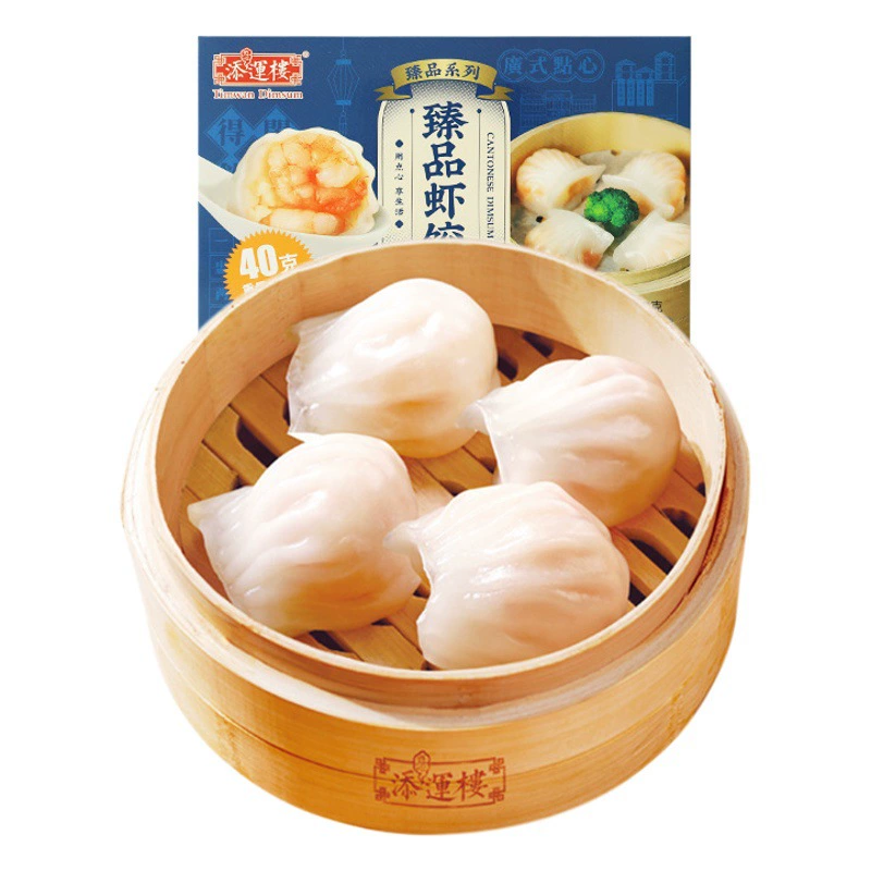 Здание Tianyun Zhenxuan креветки клецки король Гонконгский стиль Хрустальные креветки клецки король Гуандун Чайный домик утренний чай десерт быстрозамороженные пельмени с морепродуктами