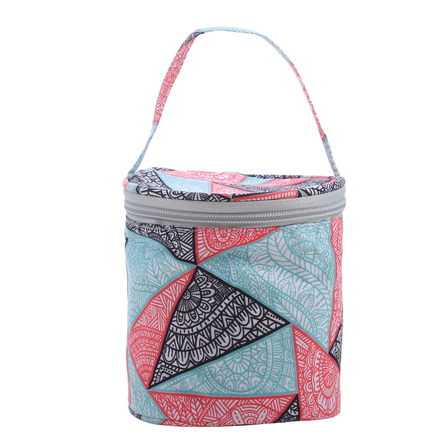 Bolsa de almacenamiento de lana transfronteriza Bolsa de almacenamiento tejida DIY Bolsa de almacenamiento de hombro Bolsa de cubo de impresión Bolsa de almacenamiento doméstica Fábrica al por mayor