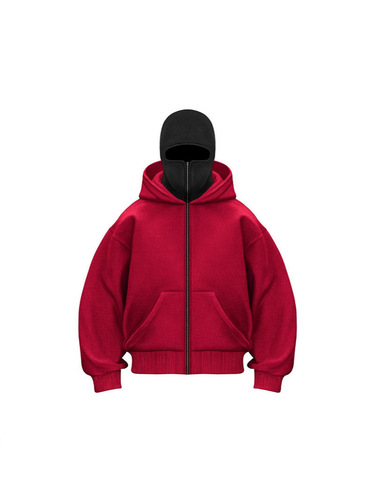 Trendy Brand: European & American Style Spring/Fall Sweatshirt Coat – Loose-Fit Unisex Top with Dual-Hood Design, Hoodie-style