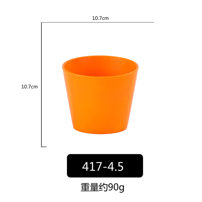 PP porcelana-como colorido oblicuo Tazón de fuente Cubo de lechuga Tazón verde vegetal cubo vegetal creativo restaurante comercial Ensalada de frutas Tazón