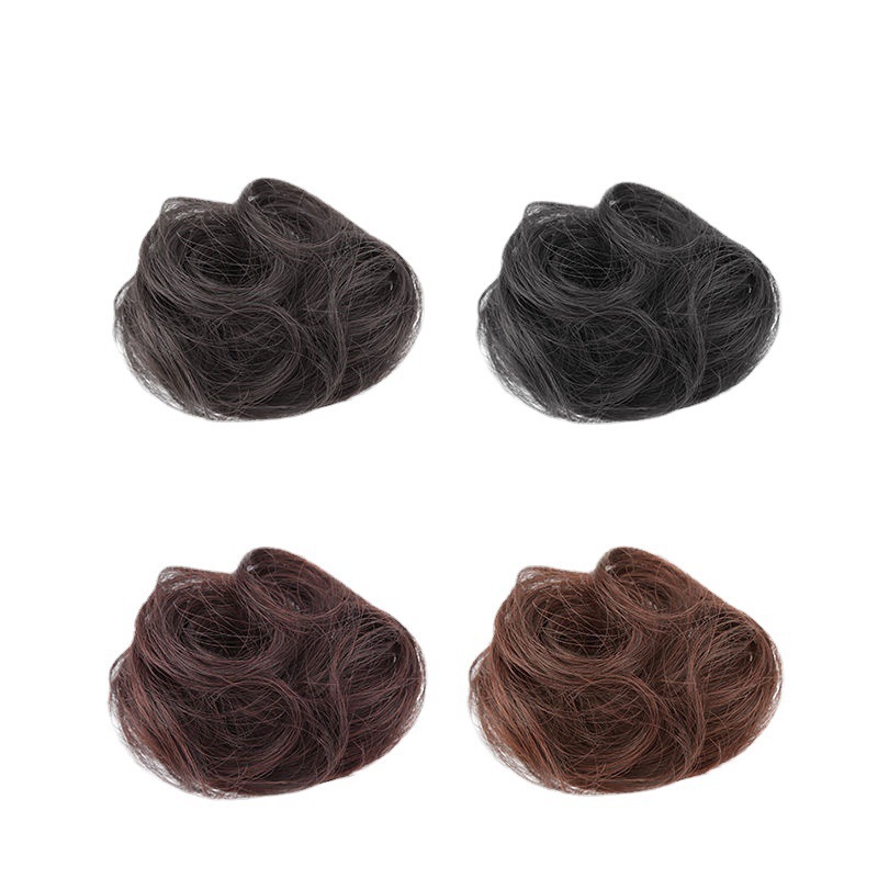 Pelucas bola cabeza agarrando bolsas de cabello brotes de flores mitad bola joyas de cabello de novia esponjosa natural bobina bolsas de cabello