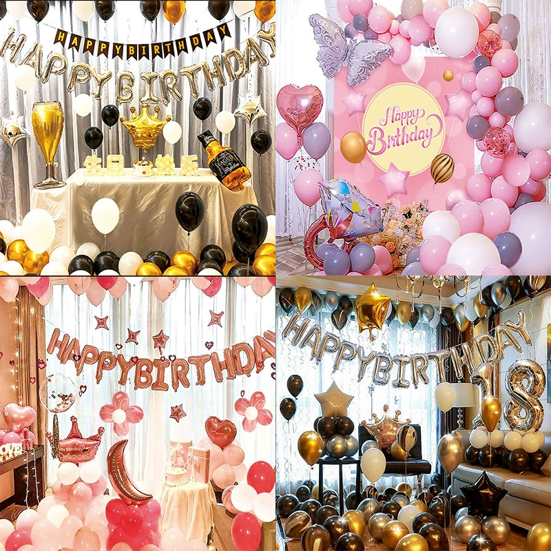 День рождения воздушный шар декоративный детский день рождения вечеринка украшение взрослой исповеди воздушный шар годовалый воздушный шар набор оптом