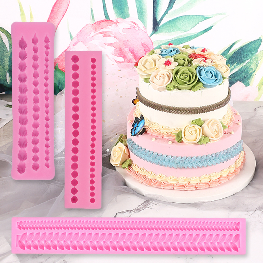 Cake frame pearl long strip surrounding sugar cake decorative…