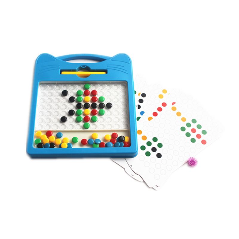 Venta caliente de los niños pequeño pato amarillo animal pluma magnética tablero de dibujo juguetes educativos concentración pensamiento iluminación rompecabezas magnético