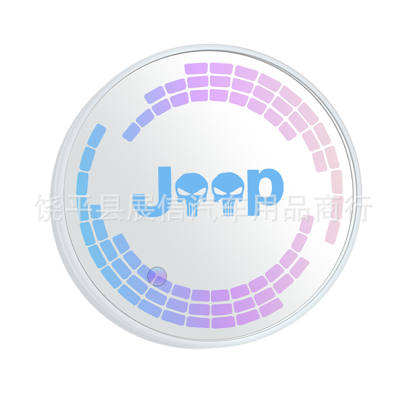 Aplicable a Jeep Shepherd Grand chenoji coche luminoso estera taza de agua LED faro colorido