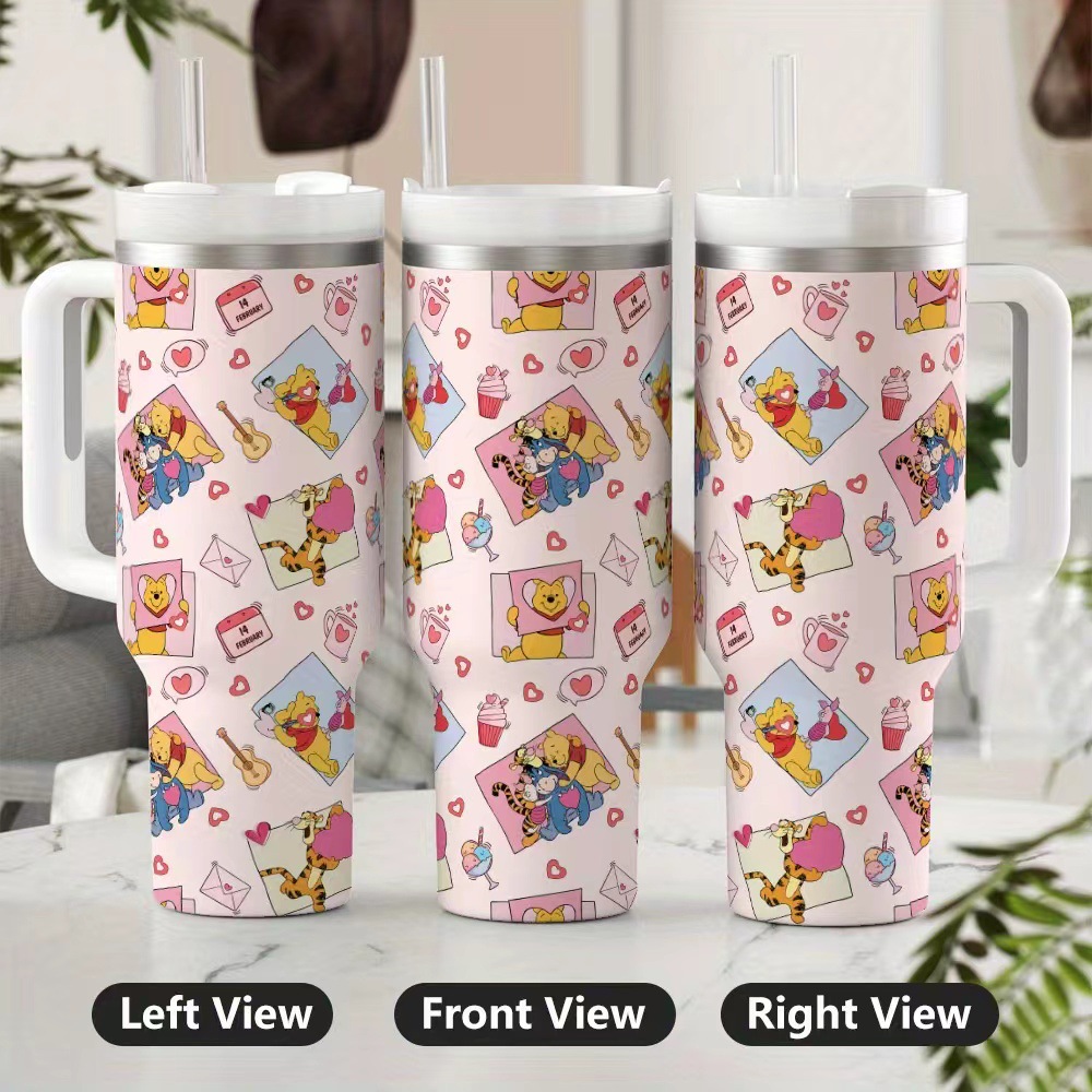 Transfronterizo Amazon 40oz Sanrio dibujos animados KT gato serie termo taza de hielo taza de café portátil con mango