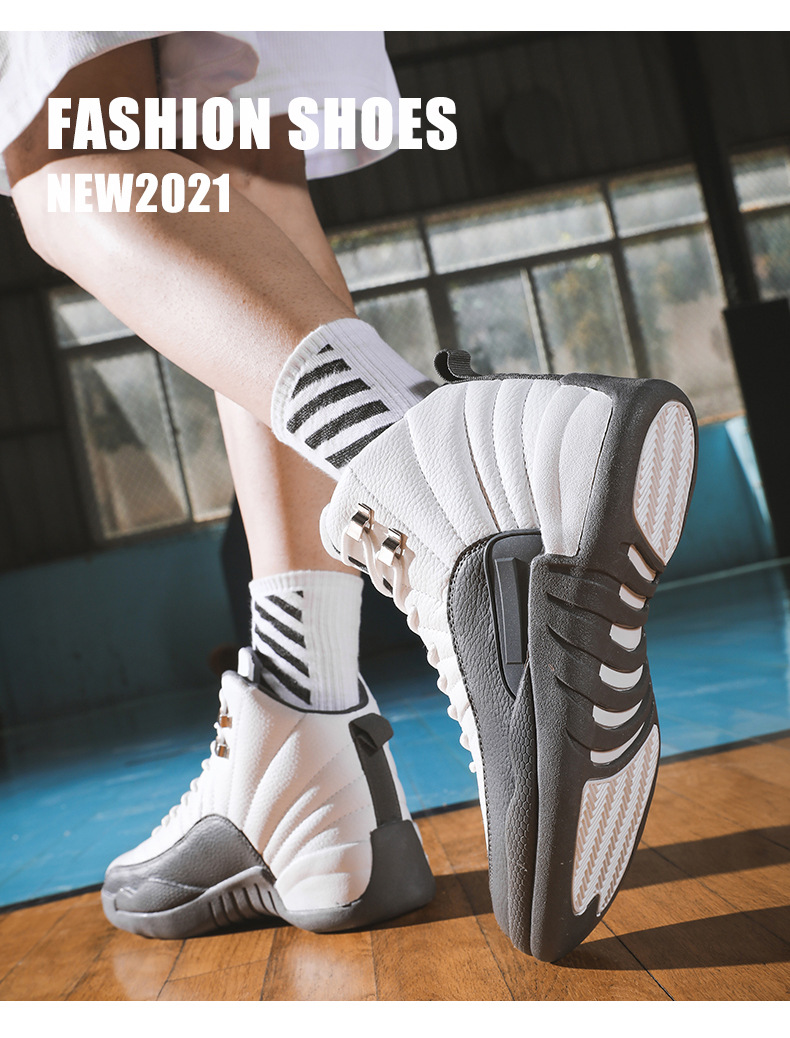 A J12 Basketballschuhe Grenzüberschreitende große Herrenschuhe High-Top-Schuhe Jugendsportschuhe Herren Sporttrainingsschuhe Studenten_voghion.com