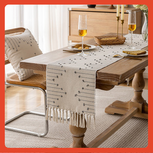 △ Table Flag Tea Flag Cloth Simple Tablecloth Ins Style Accessible Luxury Tablecloth B&B Fabric Tablecloth Cotton and Linen