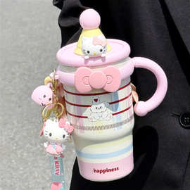 高颜值网红ins保温杯316不锈钢保温杯大容量冰霸杯便携手提水杯