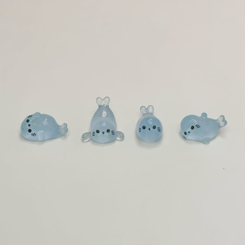 New Luminous Seal Micro-Scape Life Ornaments Mini Miniature Marine Animal DIY Resin Keychain Accessories New Luminous Seal Micro-Scape Life Ornaments Mini Miniature Marine Animal DIY Resin Keychain Accessories