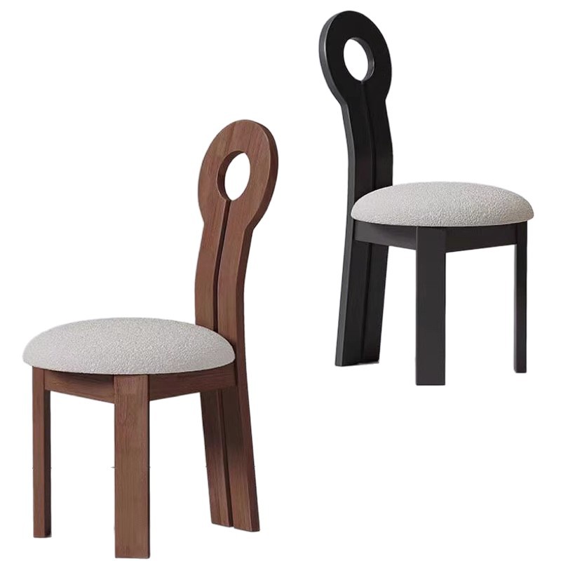 Sillas de comedor de madera maciza retrógrada francesa sillas de respaldo caseras sillas de viento silenciosas de estilo medieval sobre mesa y sillas de restaurante de hotel de lujo image 6