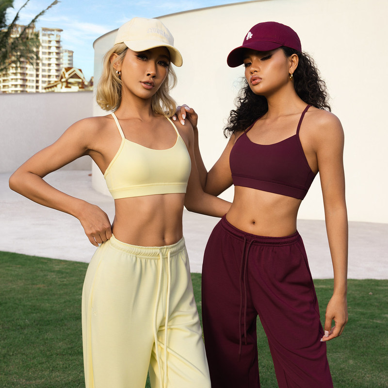 New Trendy Sports Bra for Women, Pilates Thin-Strap Bra, Fitness Bra Tank Top, Yoga Wear, Comfortable and Supportive New Trendy Sports Bra for Women, Pilates Thin-Strap Bra, Fitness Bra Tank Top, Yoga Wear, Comfortable and Supportive