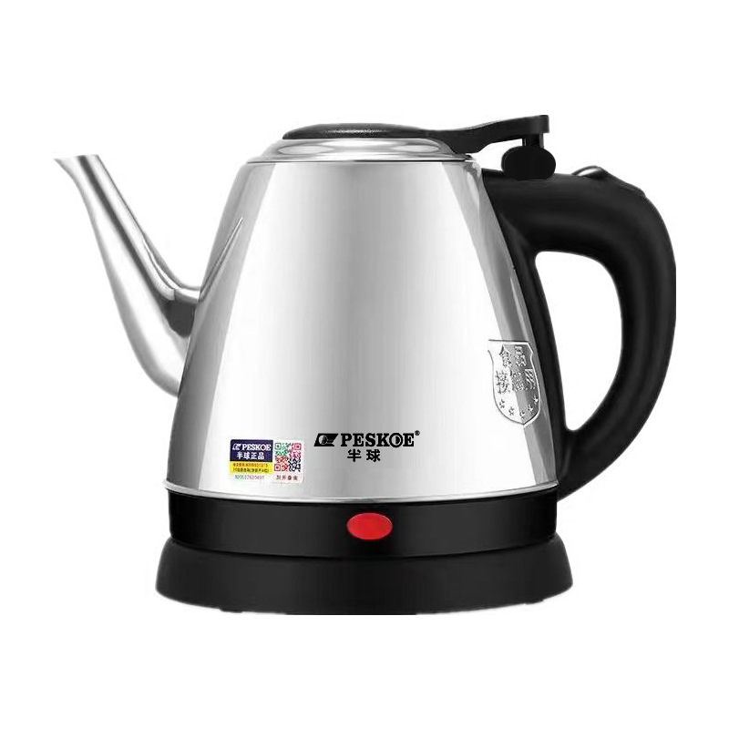 Hervidor eléctrico de boquilla larga hervidor de agua de acero inoxidable hervidor de agua caliente doméstico hervidor de té de hotel hervidor eléctrico apagado automático
