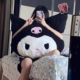 库洛米抱枕公仔美乐蒂玩偶小恶魔毛绒玩具娃娃睡觉床上生日礼物女