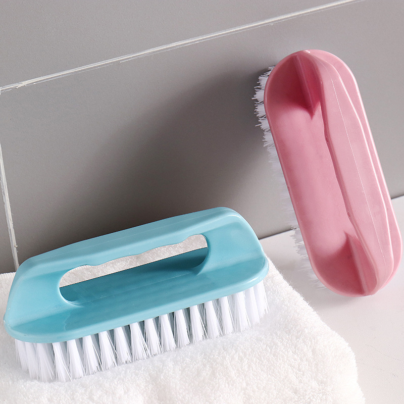 Universal plastic washbasin for laundry, shoe brush