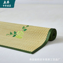 厂家家用草席天然蘭草席加厚加密折叠凉席学生单人草席编制席子