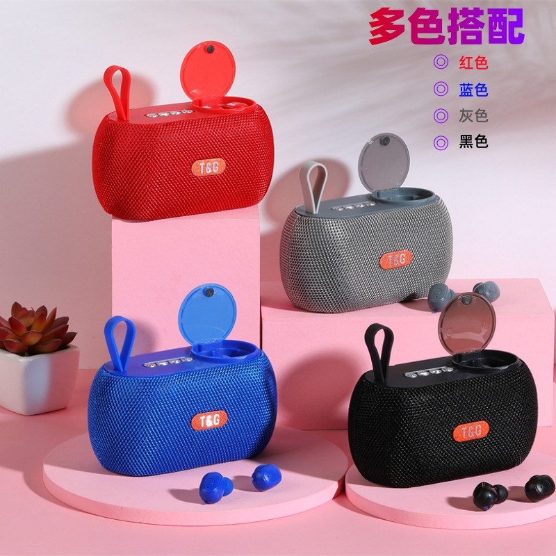 TG810 auriculares bluetooth al aire libre altavoces 2 en uno dos auriculares estereo FM computadora móvil mini estéreo universal