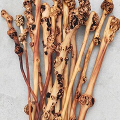 Tea Tree Wood Hammer, Tree Knot Wood Hammer for Back Meridian Acupoints Fitness Hammer, Playable Wood Hammer