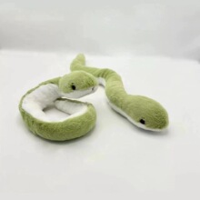 现货新年趣味可弯折的小蛇公仔蛇年吉祥物生肖蛇毛绒玩具礼物批发