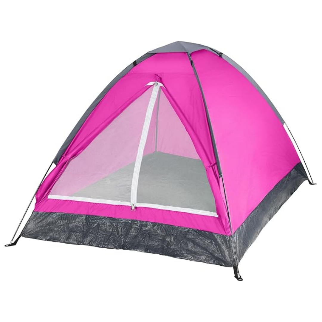 Carpa de exterior transfronteriza de Amazon para picnics, ocio, viajes en RV, camping, con postes de soporte, protección solar para dos personas.