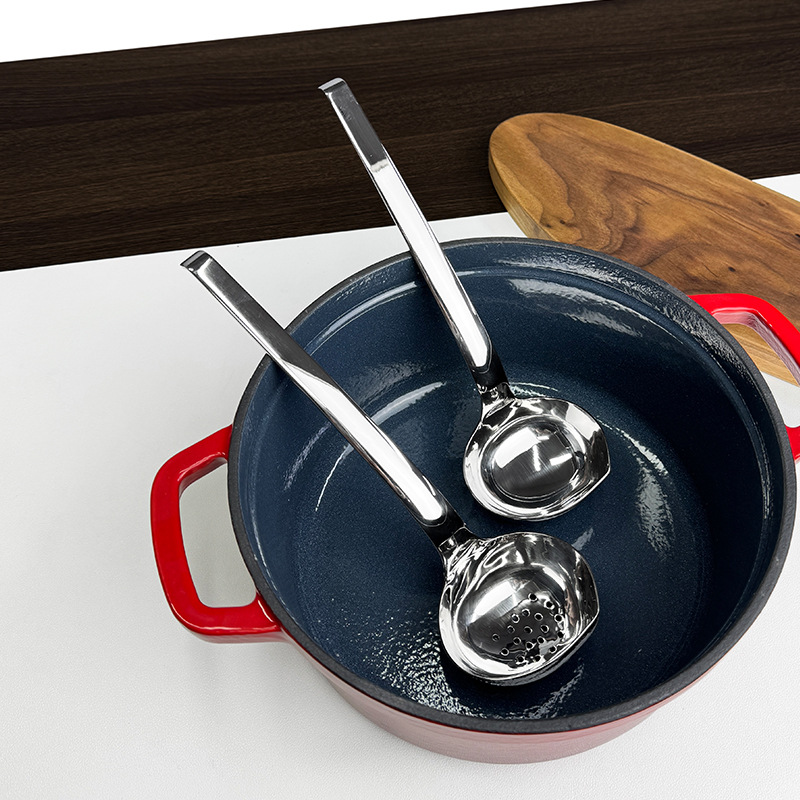 18 / 10 acero inoxidable grueso con gancho de cola de pinchón con fugas de acero